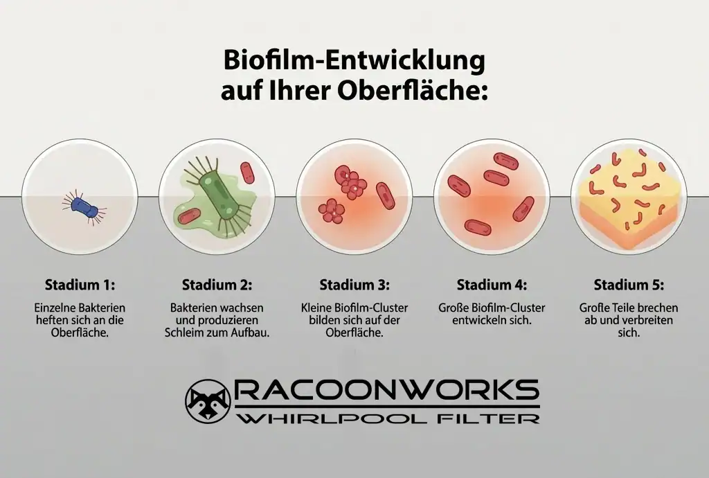 Biofilm im Whirlpool einfach erklärt und was man dagegen tun kann